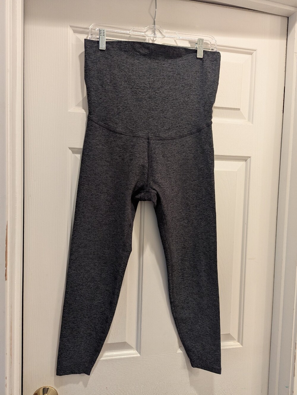 Beyond The Bump Beyond Yoga Gray Maternity Soft Stretch Leggings Sz XL *GUC